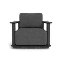 Newport Aluminum Barrel Swivel Lounge Chair