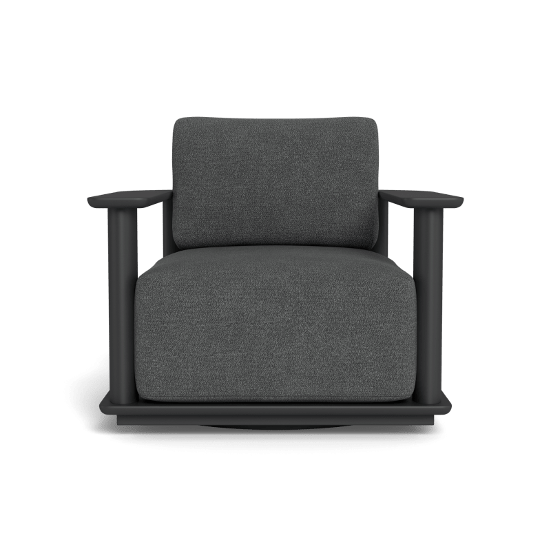 Newport Aluminum Barrel Swivel Lounge Chair