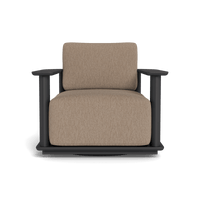 Newport Aluminum Barrel Swivel Lounge Chair