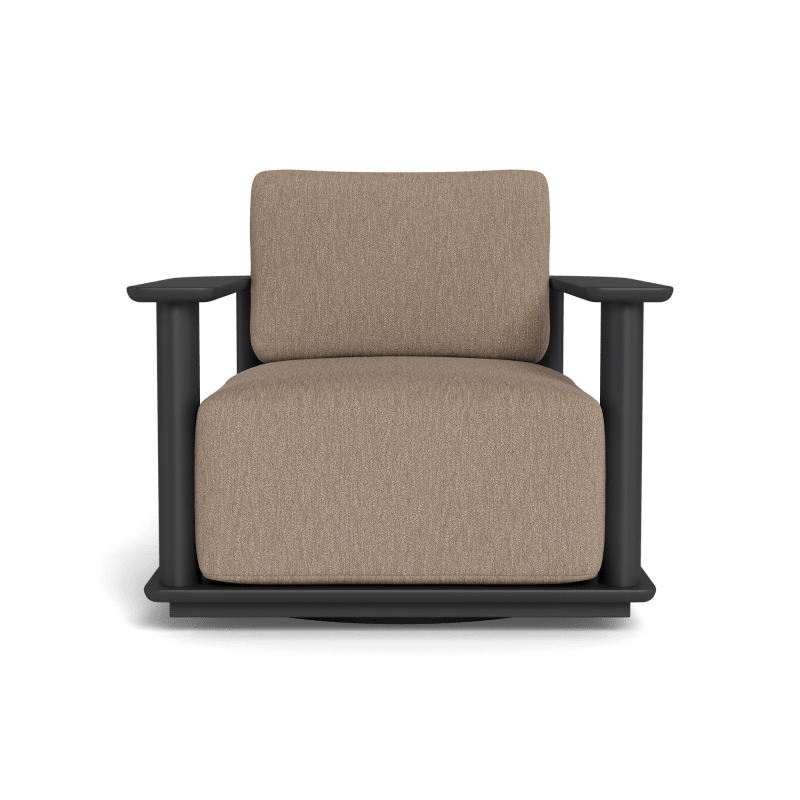 Newport Aluminum Barrel Swivel Lounge Chair