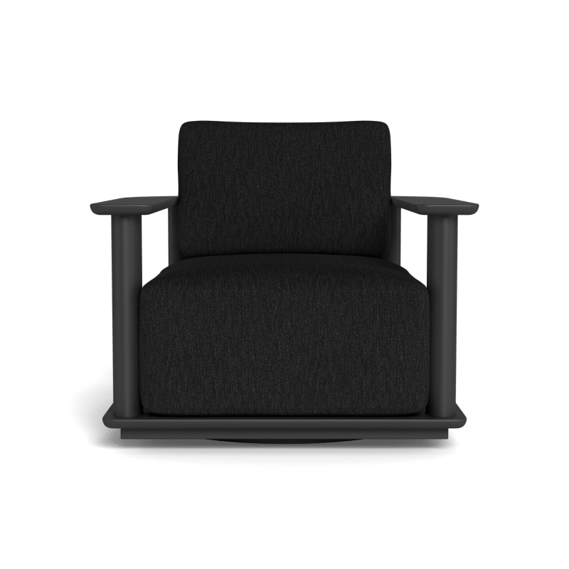 Newport Aluminum Barrel Swivel Lounge Chair