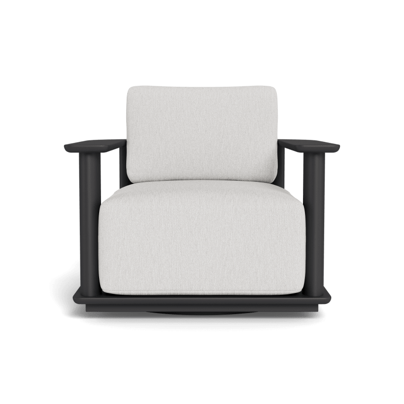 Newport Aluminum Barrel Swivel Lounge Chair