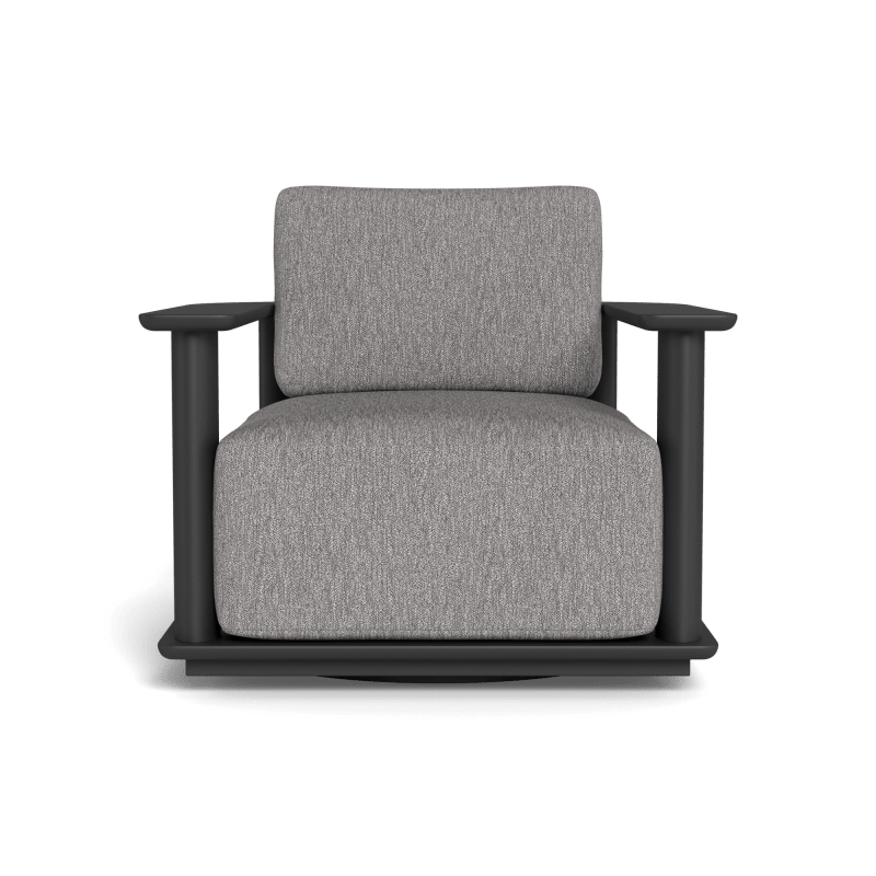 Newport Aluminum Barrel Swivel Lounge Chair