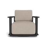 Newport Aluminum Barrel Swivel Lounge Chair