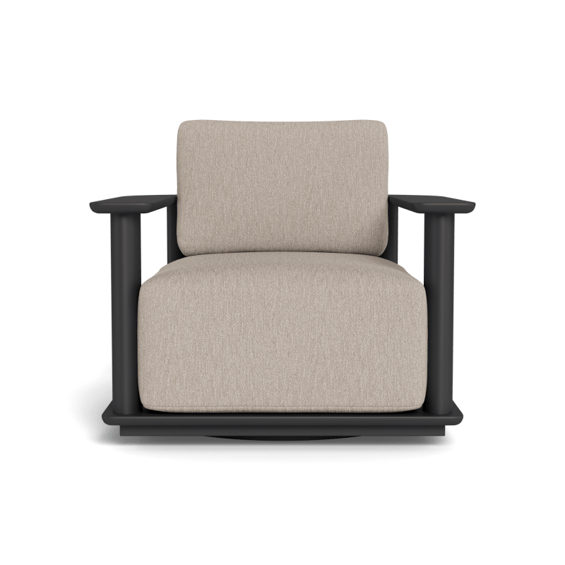Newport Aluminum Barrel Swivel Lounge Chair
