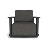 Newport Aluminum Barrel Swivel Lounge Chair