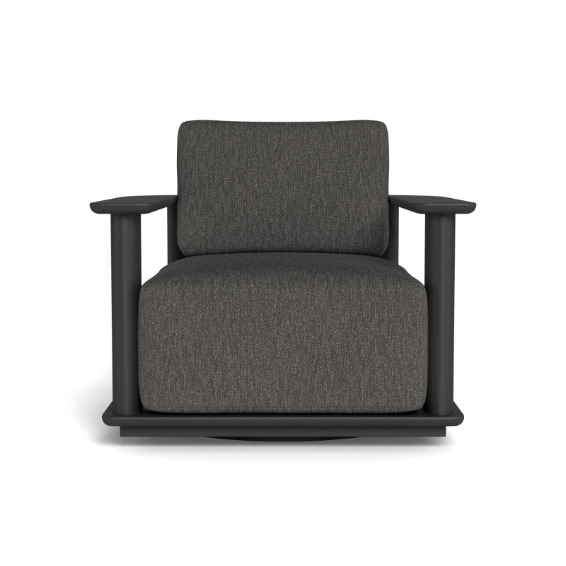 Newport Aluminum Barrel Swivel Lounge Chair