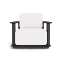 Newport Aluminum Barrel Swivel Lounge Chair