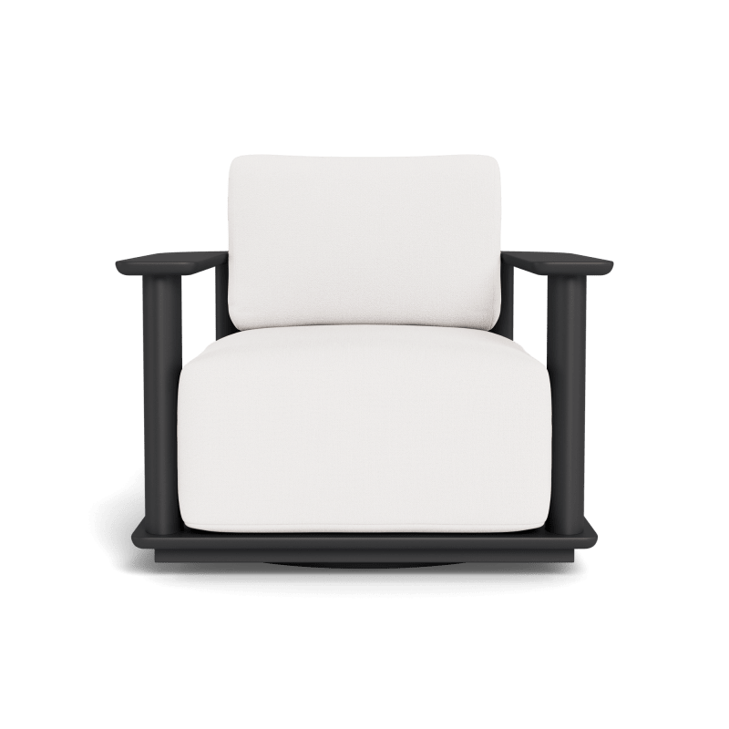Newport Aluminum Barrel Swivel Lounge Chair