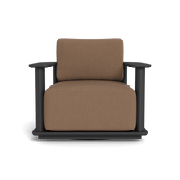 Newport Aluminum Barrel Swivel Lounge Chair