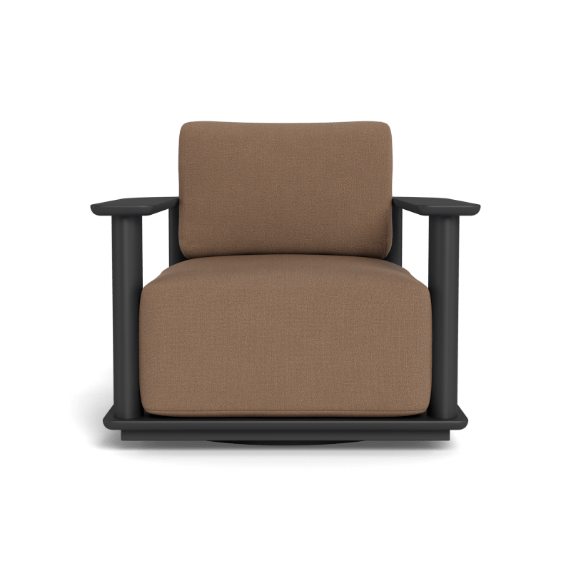 Newport Aluminum Barrel Swivel Lounge Chair