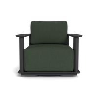 Newport Aluminum Barrel Swivel Lounge Chair