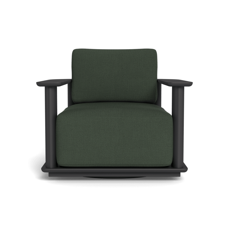 Newport Aluminum Barrel Swivel Lounge Chair
