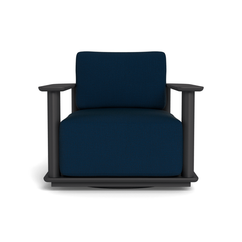Newport Aluminum Barrel Swivel Lounge Chair