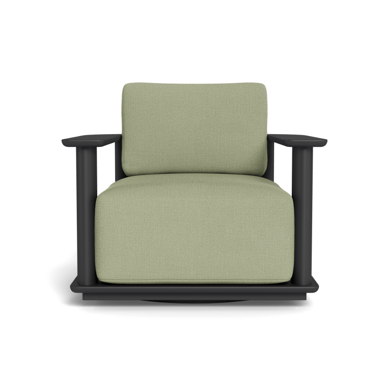 Newport Aluminum Barrel Swivel Lounge Chair