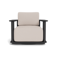 Newport Aluminum Barrel Swivel Lounge Chair