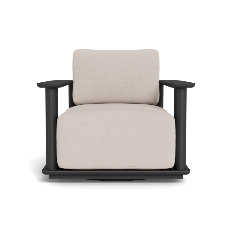 Newport Aluminum Barrel Swivel Lounge Chair