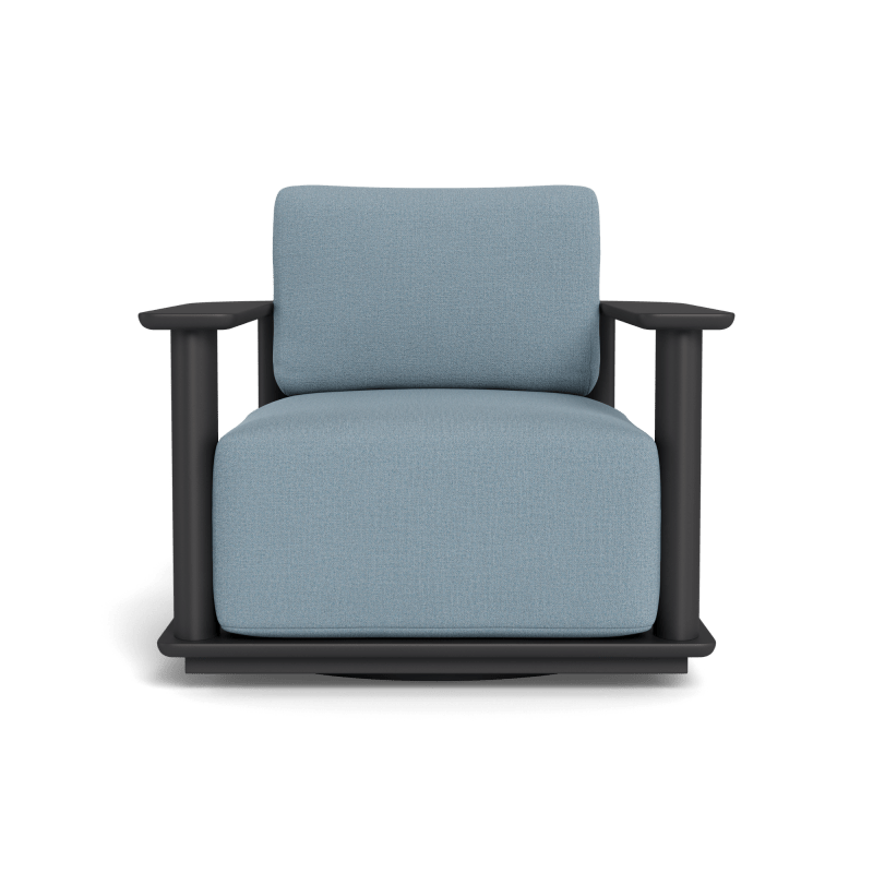 Newport Aluminum Barrel Swivel Lounge Chair