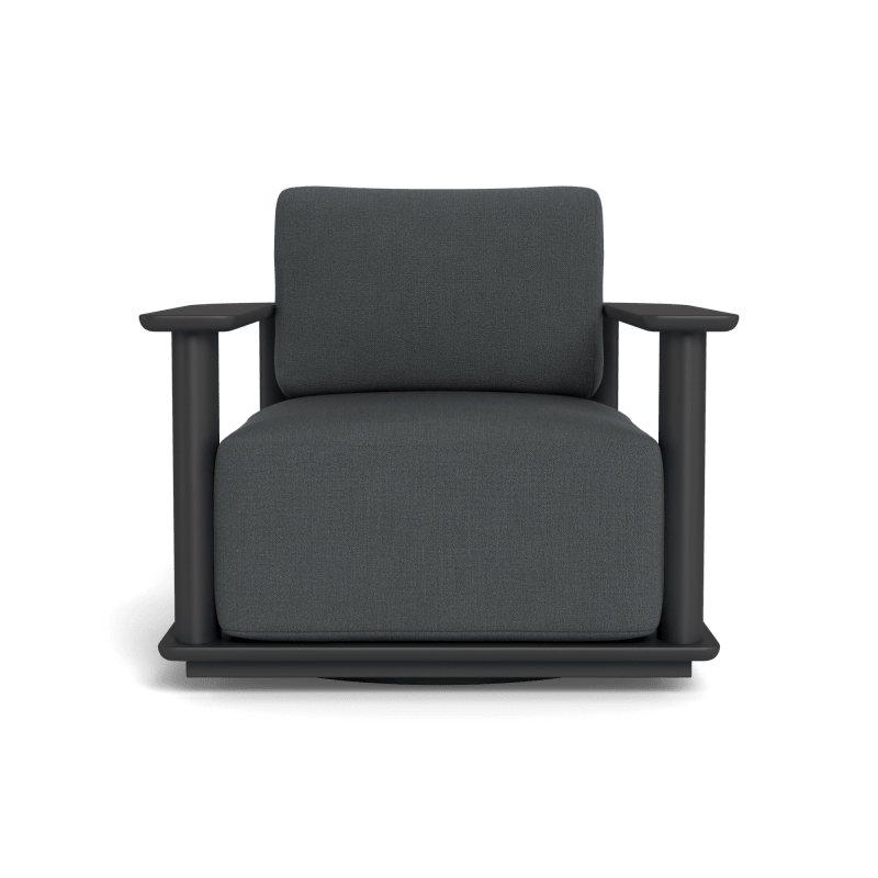 Newport Aluminum Barrel Swivel Lounge Chair