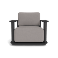 Newport Aluminum Barrel Swivel Lounge Chair