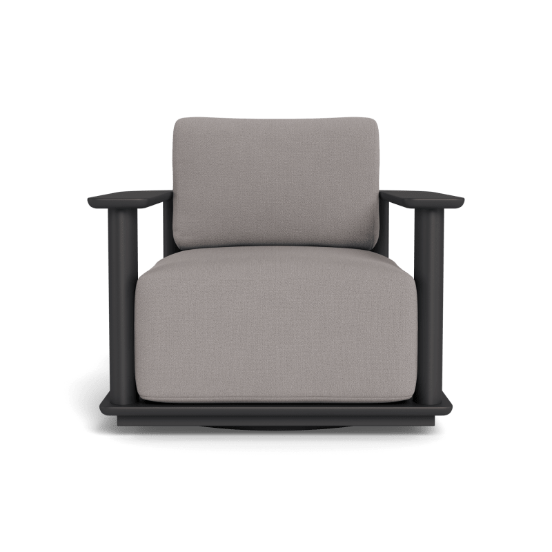 Newport Aluminum Barrel Swivel Lounge Chair