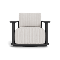 Newport Aluminum Barrel Swivel Lounge Chair