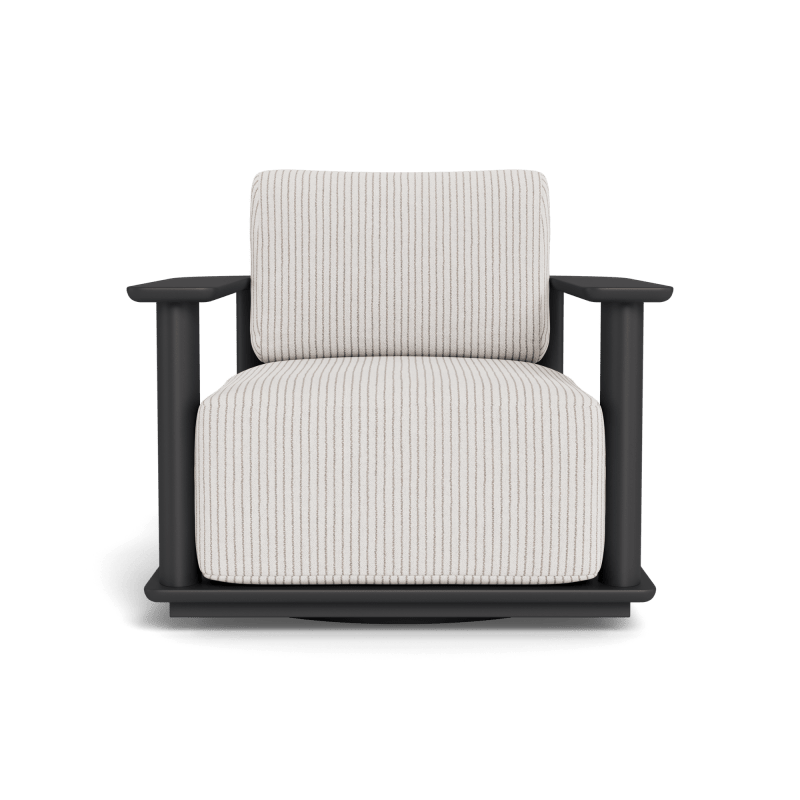 Newport Aluminum Barrel Swivel Lounge Chair