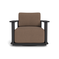 Newport Aluminum Barrel Swivel Lounge Chair