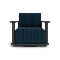 Newport Aluminum Barrel Swivel Lounge Chair