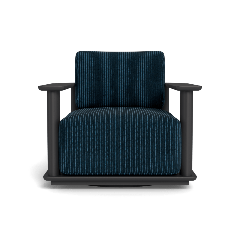 Newport Aluminum Barrel Swivel Lounge Chair