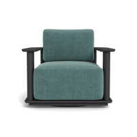 Newport Aluminum Barrel Swivel Lounge Chair
