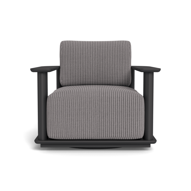 Newport Aluminum Barrel Swivel Lounge Chair