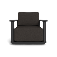Newport Aluminum Barrel Swivel Lounge Chair