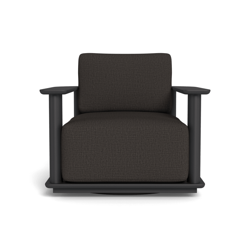 Newport Aluminum Barrel Swivel Lounge Chair