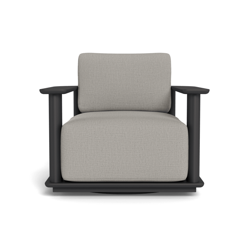 Newport Aluminum Barrel Swivel Lounge Chair