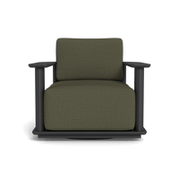 Newport Aluminum Barrel Swivel Lounge Chair