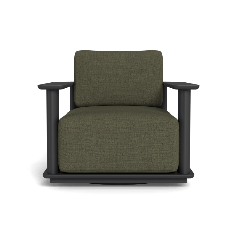 Newport Aluminum Barrel Swivel Lounge Chair
