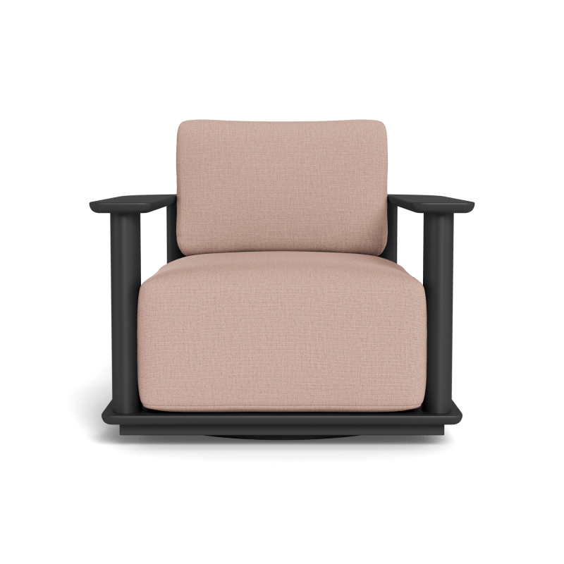 Newport Aluminum Barrel Swivel Lounge Chair