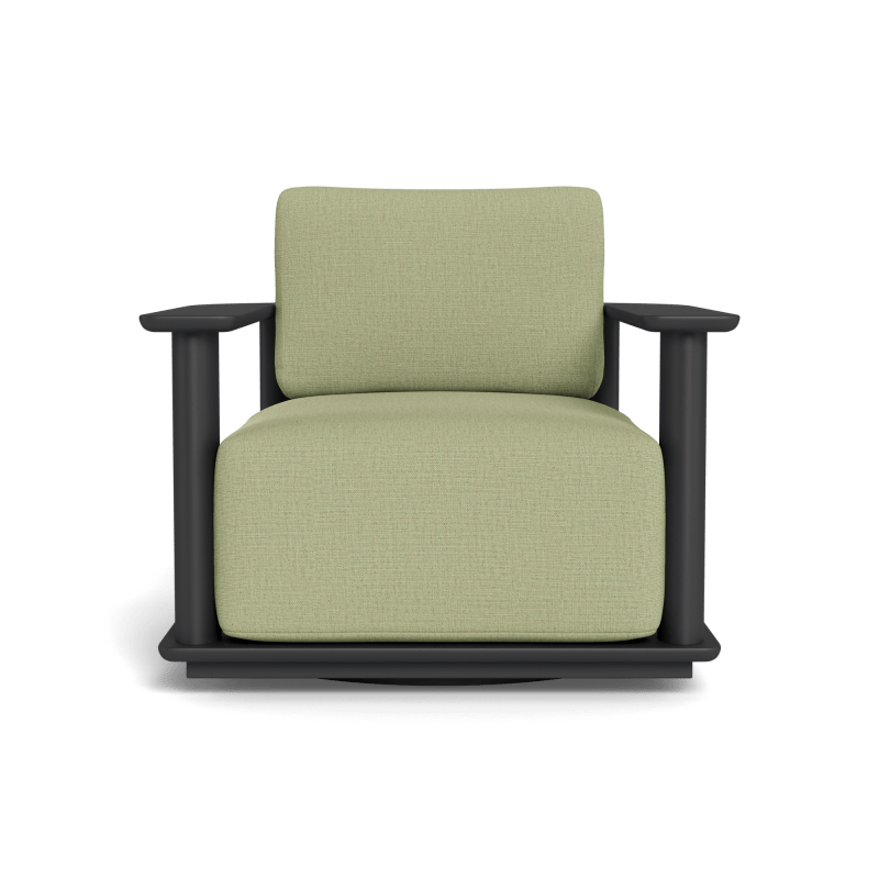 Newport Aluminum Barrel Swivel Lounge Chair