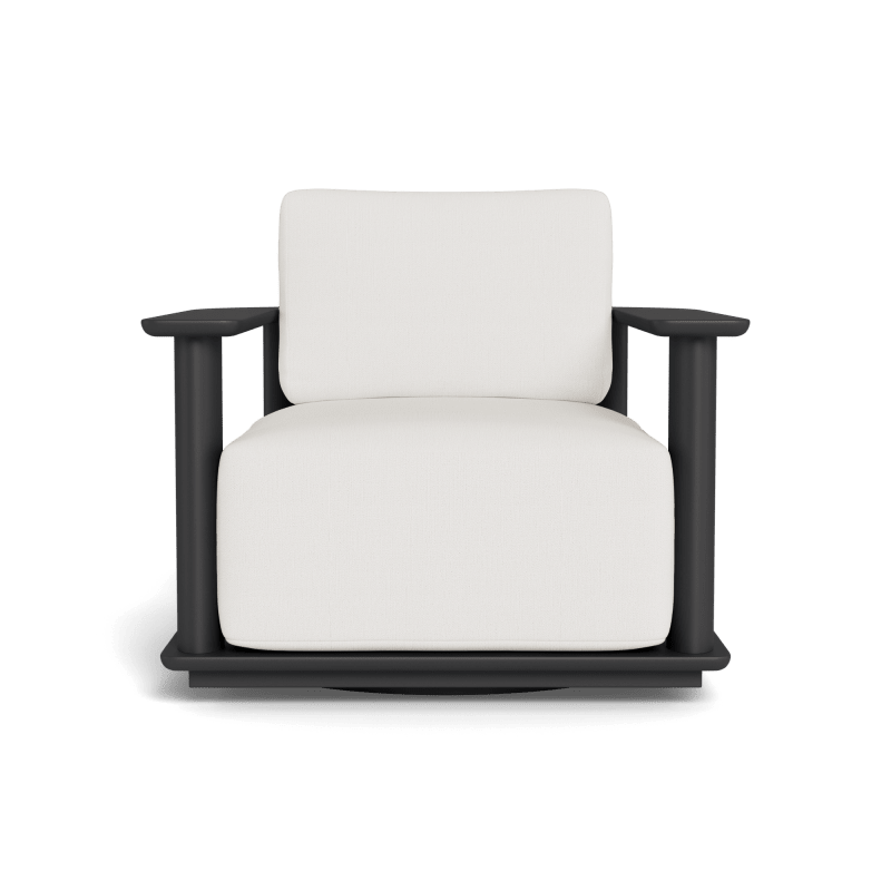 Newport Aluminum Barrel Swivel Lounge Chair