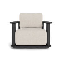 Newport Aluminum Barrel Swivel Lounge Chair