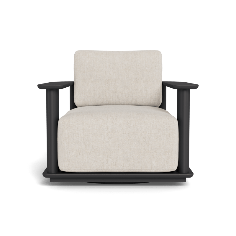 Newport Aluminum Barrel Swivel Lounge Chair