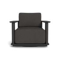Newport Aluminum Barrel Swivel Lounge Chair