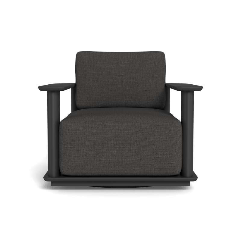 Newport Aluminum Barrel Swivel Lounge Chair