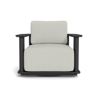 Newport Aluminum Barrel Swivel Lounge Chair