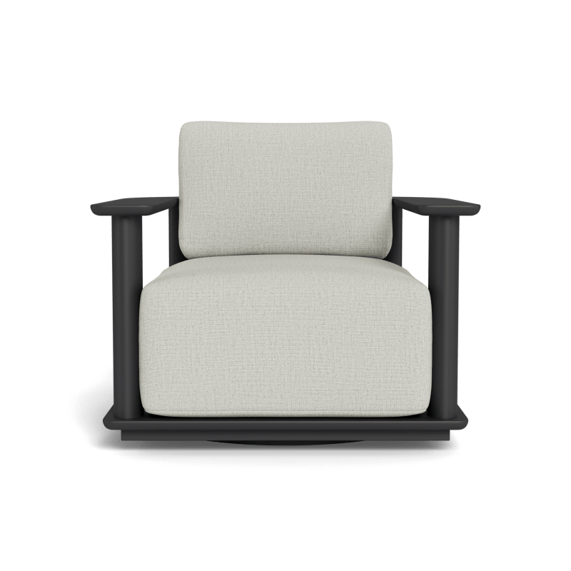 Newport Aluminum Barrel Swivel Lounge Chair