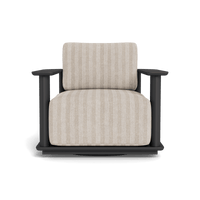 Newport Aluminum Barrel Swivel Lounge Chair