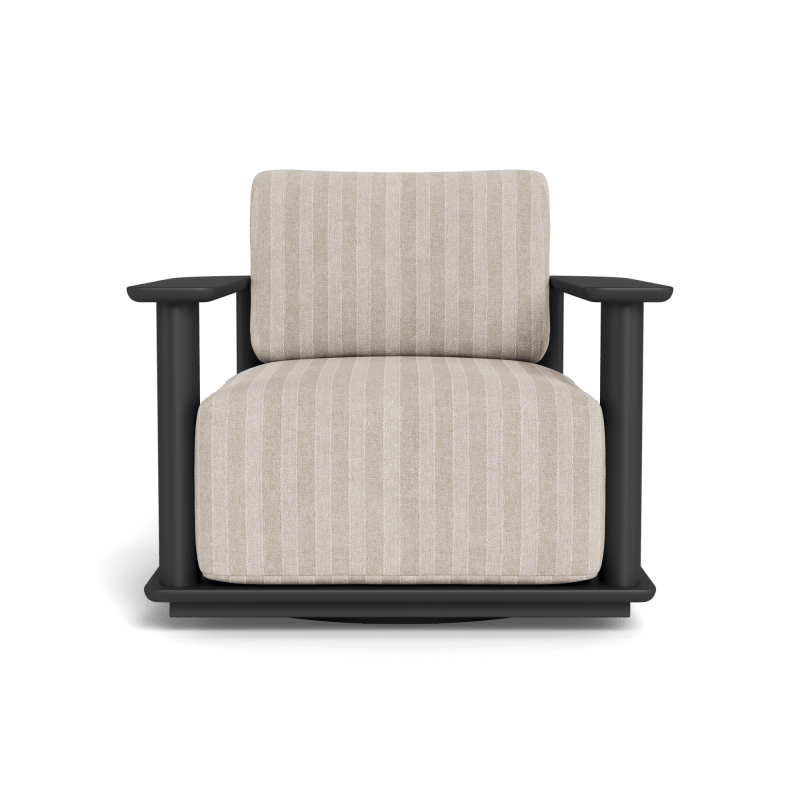 Newport Aluminum Barrel Swivel Lounge Chair