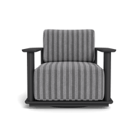 Newport Aluminum Barrel Swivel Lounge Chair
