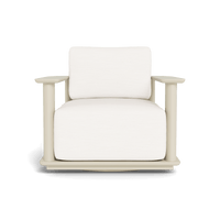 Newport Aluminum Barrel Swivel Lounge Chair
